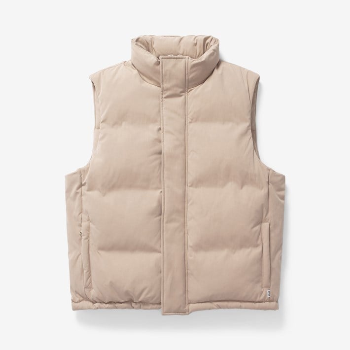 Puffer Vest - color: beige